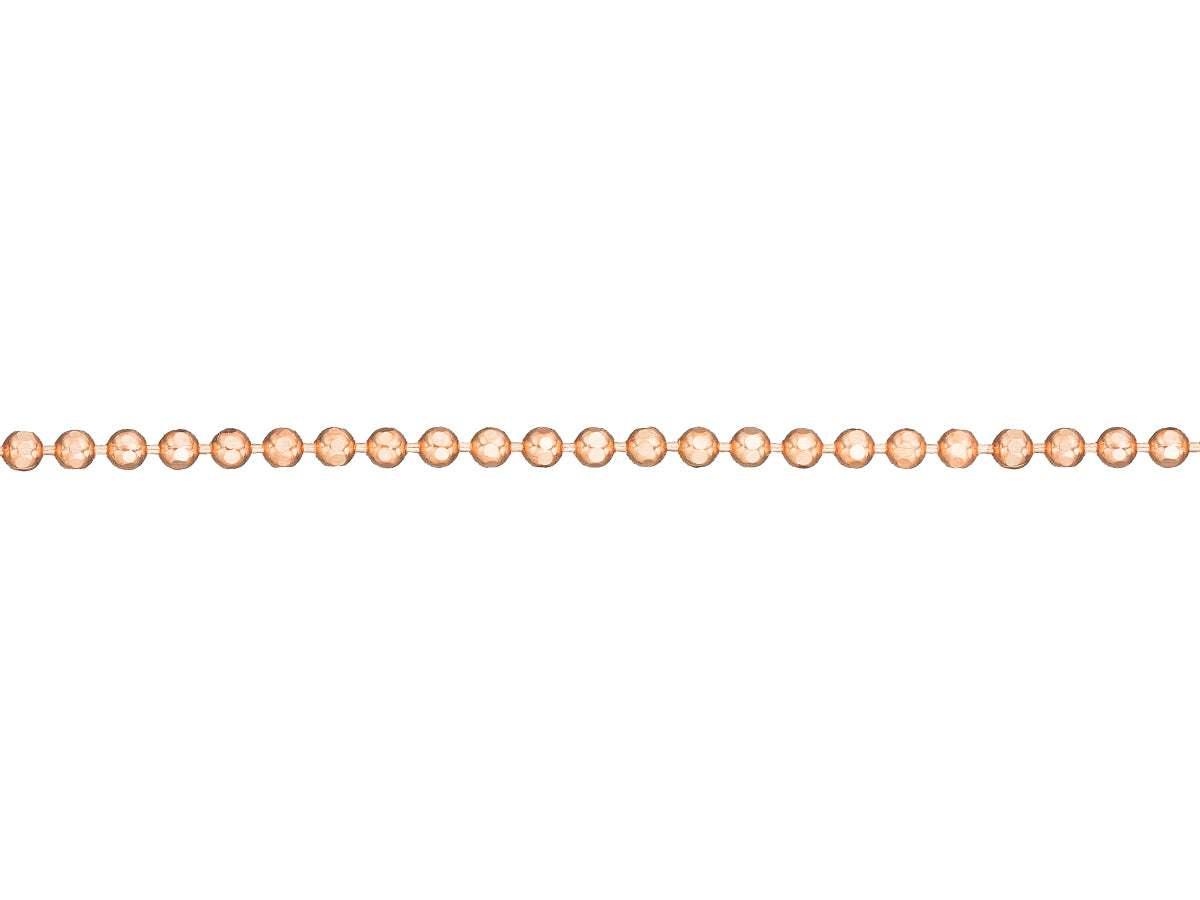 Rose Gold Diamond Cut Ball Chain