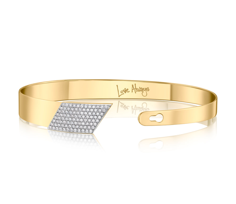 Graduated Angle Love Always Bracelet