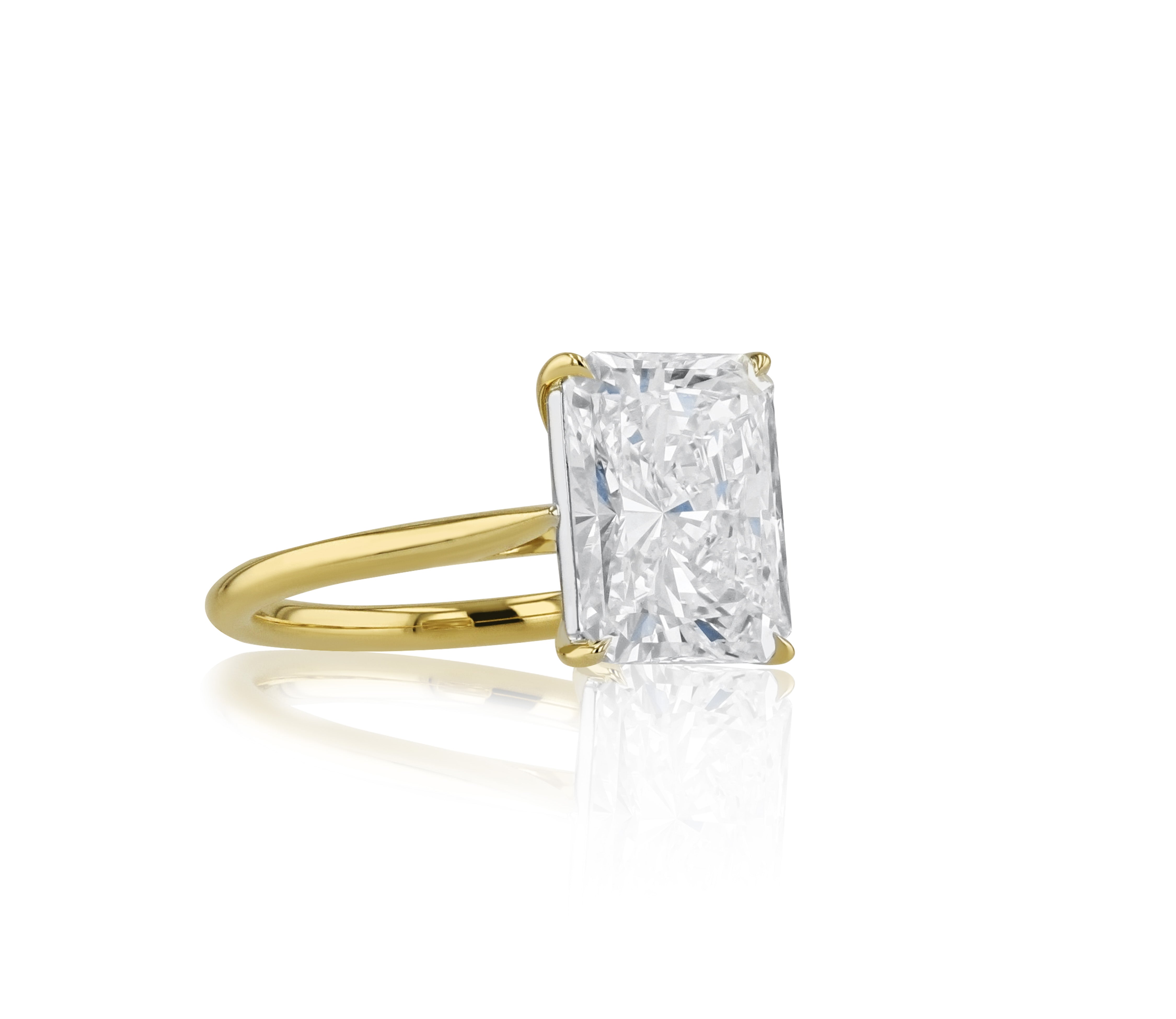4ct Radiant Cut Diamond Engagement Ring – Phillips House