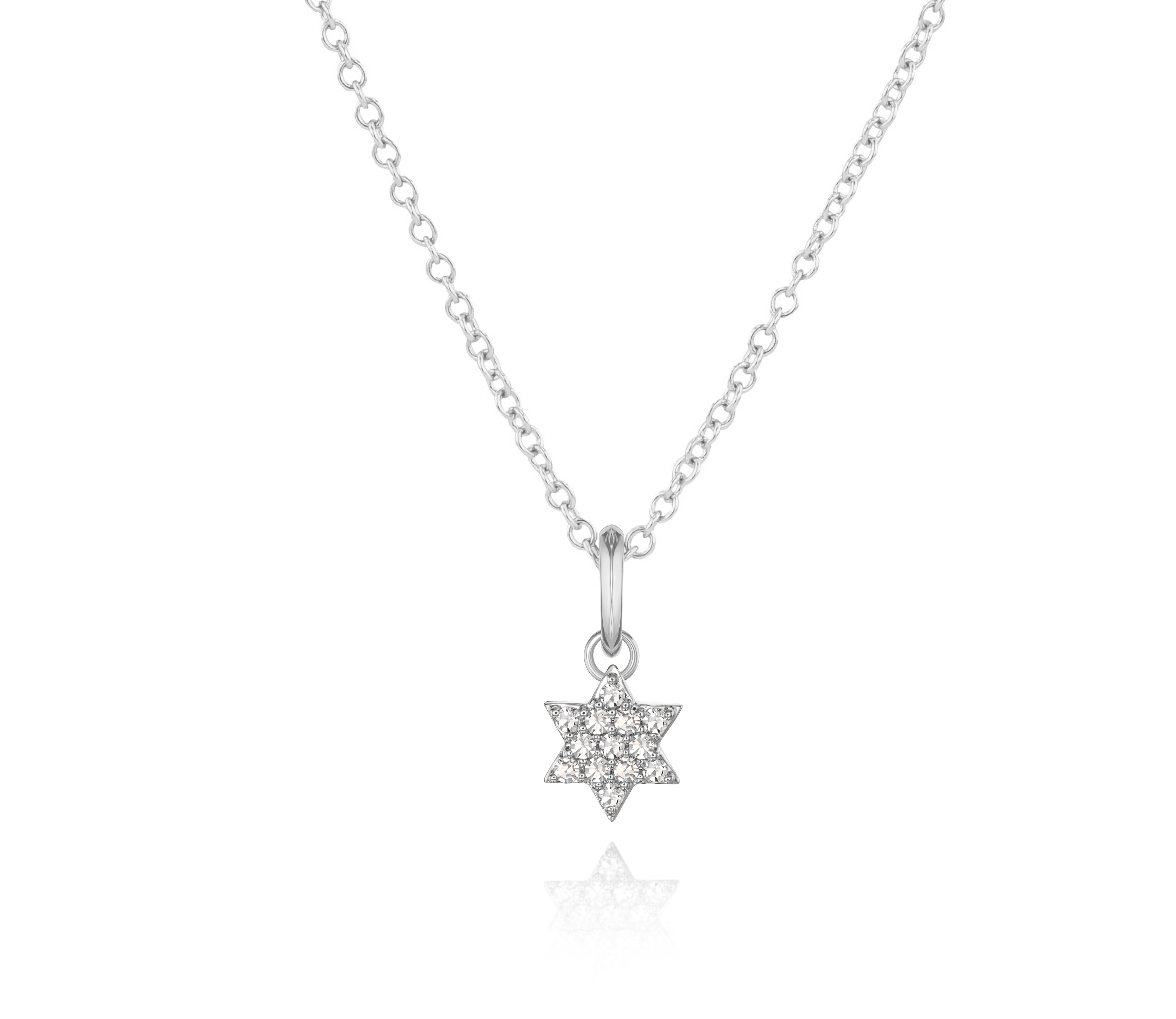 Micro Infinity Star of David Necklace