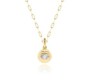 Marquise Evil Eye Layered Necklace