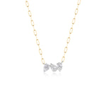 Three Pear Diamond Necklace