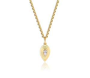 Pear Shape Diamond Layered Pear Necklace