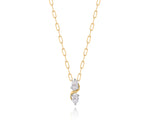 Double Pear Diamond Cuddle Necklace