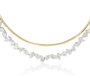 Pear Diamond Collar Necklace