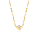 Pear Shape Diamond Demi Layered Necklace