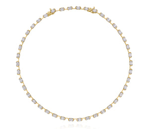 Oval Cuddle Line Necklace Riviera