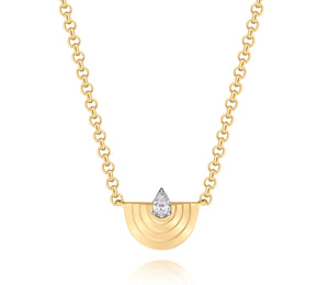 Pear Shape Diamond Large Demi Layered Necklace