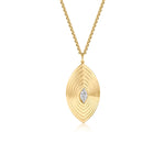 Marquise Shape Diamond Layered Drop Necklace