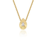 Mini Pear Shape Diamond Layered Pear Necklace