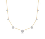 Steven Station Micro Graduated Infinity Necklace