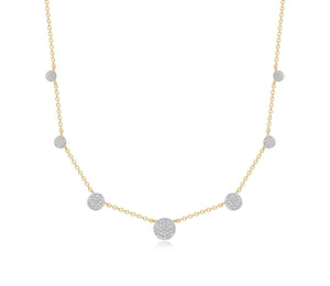 Steven Station Micro Graduated Infinity Necklace