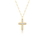 Knife Edge Cross Necklace