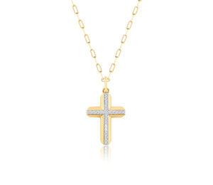 Knife Edge Cross Necklace