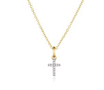 Micro Infinity Cross Necklace