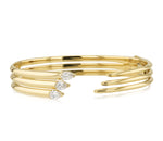 Pear Diamond Tip to Tail Bangle
