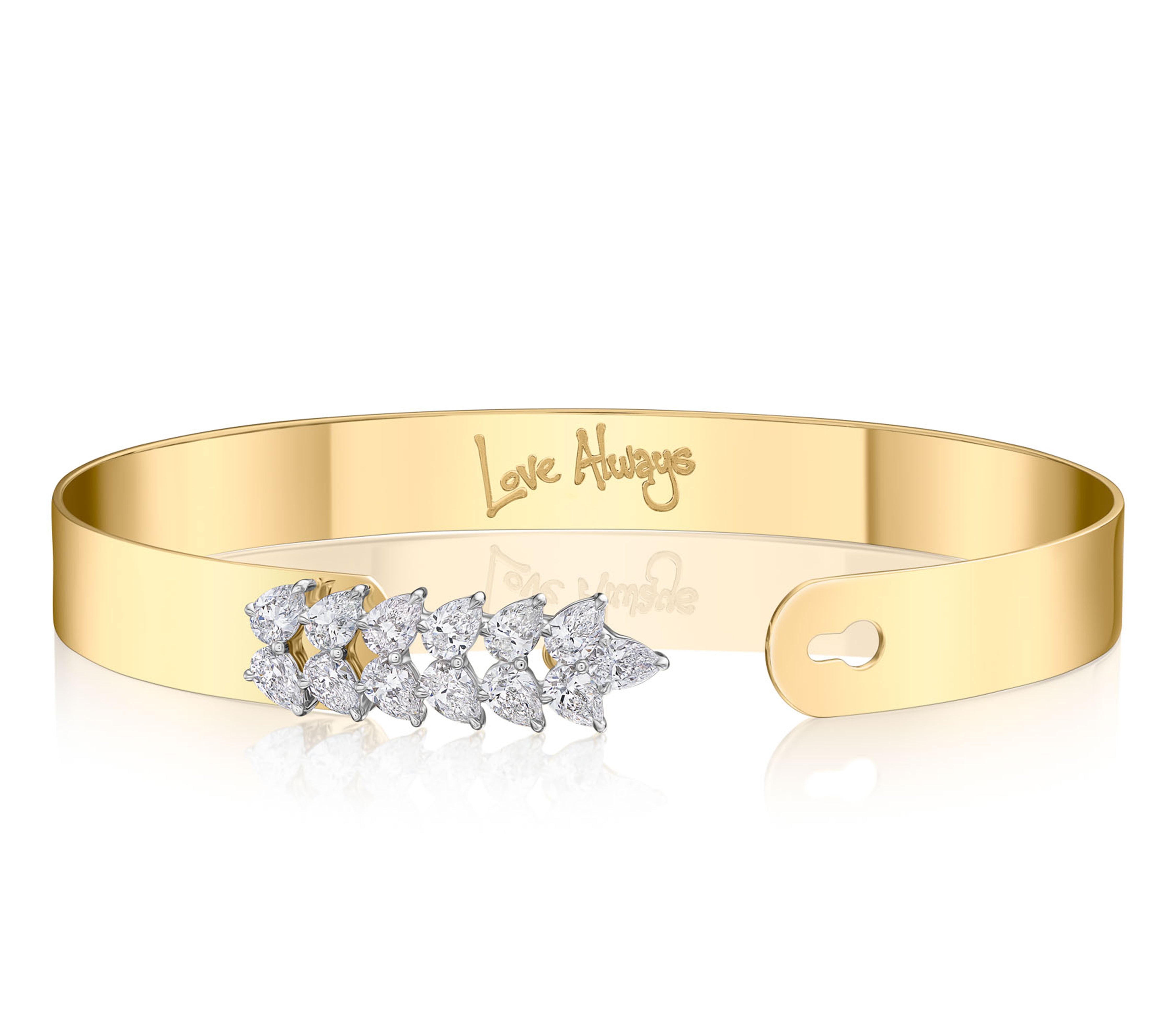 Pear Motif Love Always Bracelet