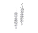 Diamond Long Double Pear Leaf Leverbacks