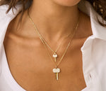 Diamond Key Large Necklace