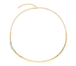 Pear Shape Diamond Collar Necklace