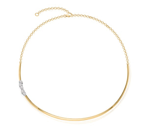 Pear Shape Diamond Collar Necklace