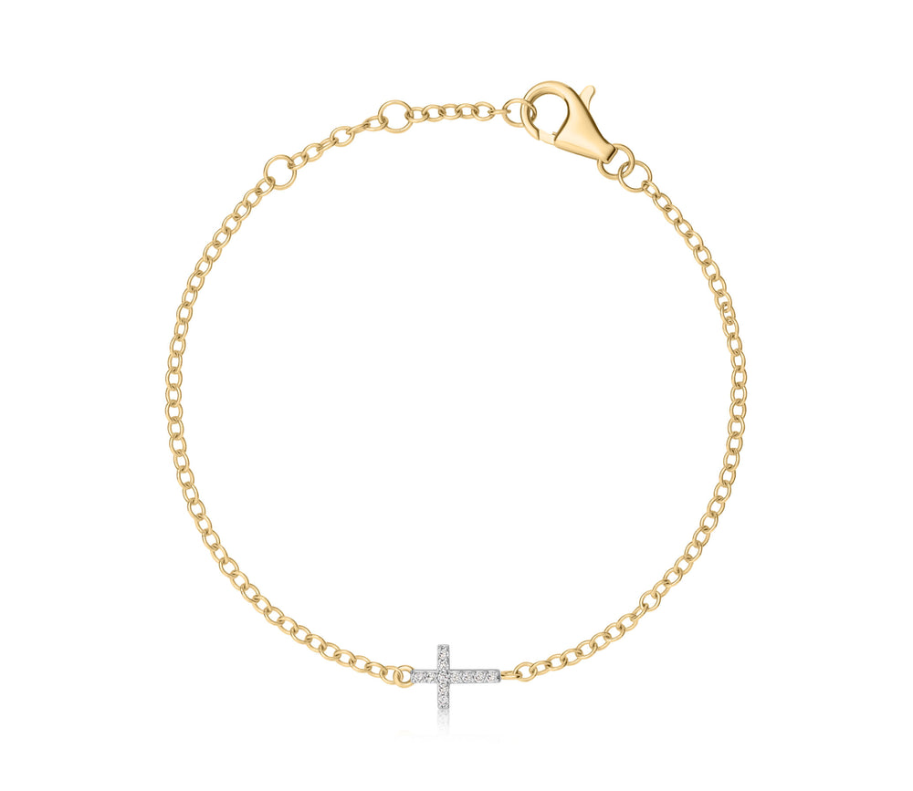 Infinity Cross Chain Bracelet