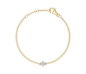 Inifnity Star Of David Chain Bracelet