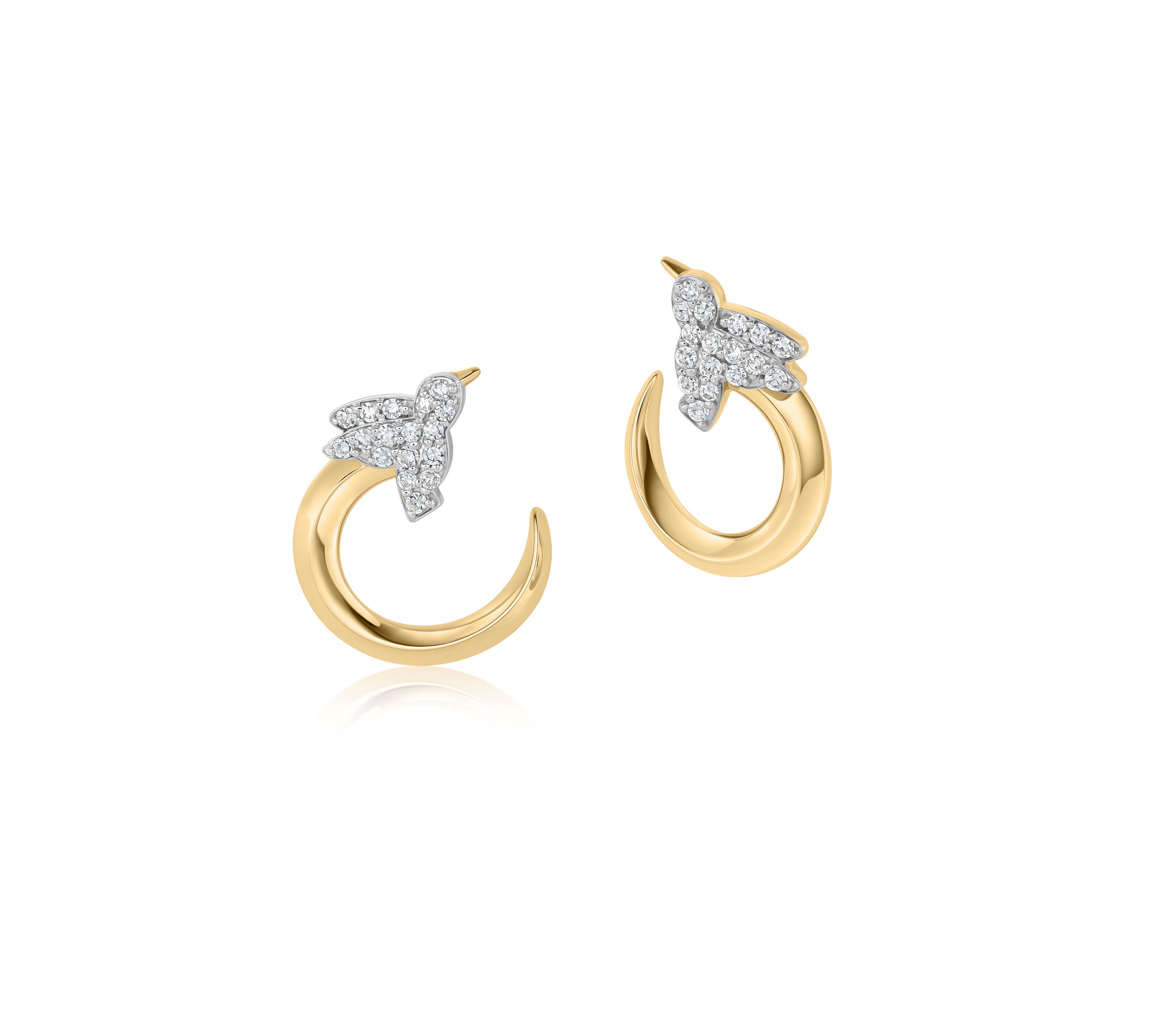 Hummingbird Fan Earrings