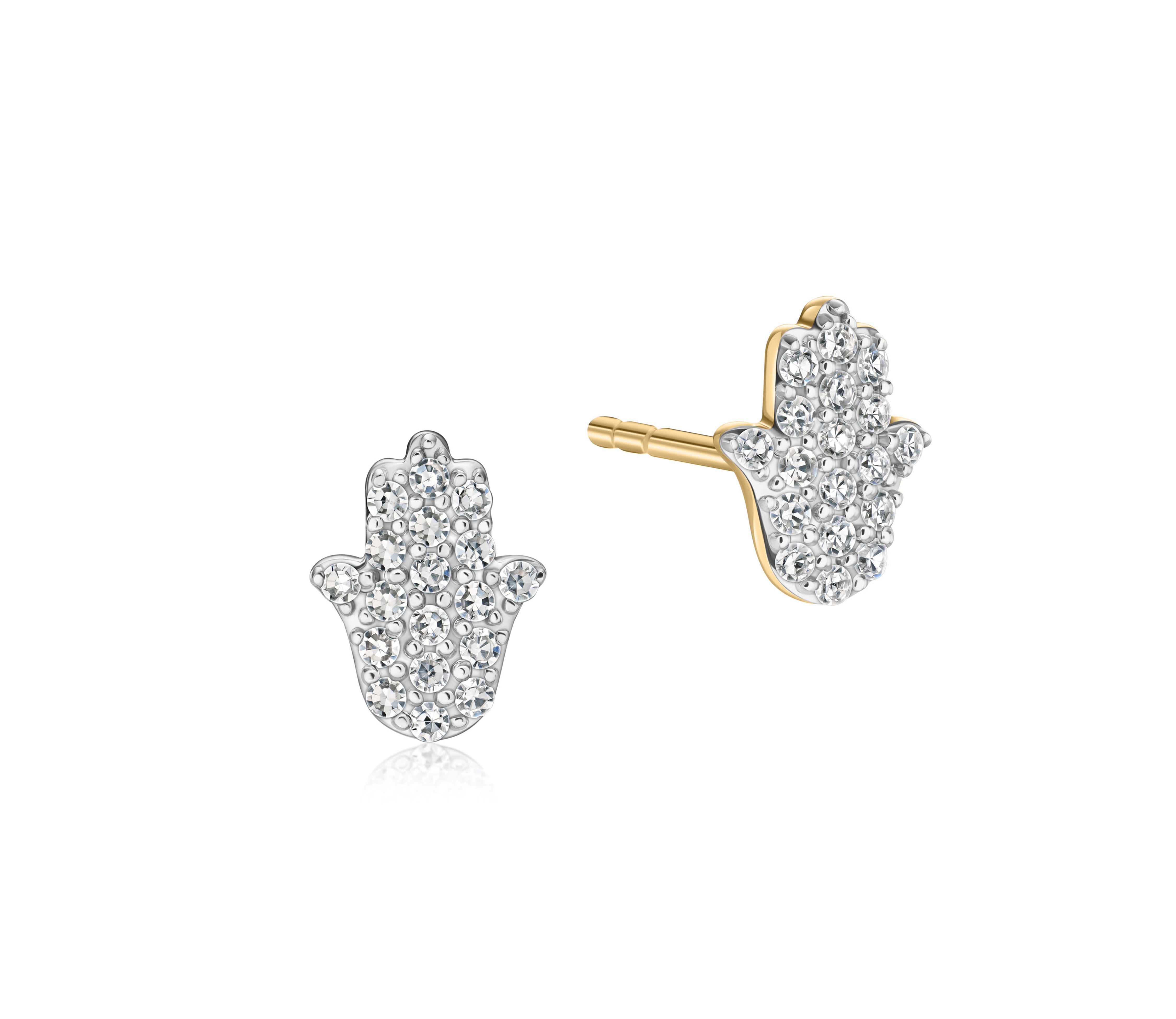 Infinity Hamsa Mini Studs