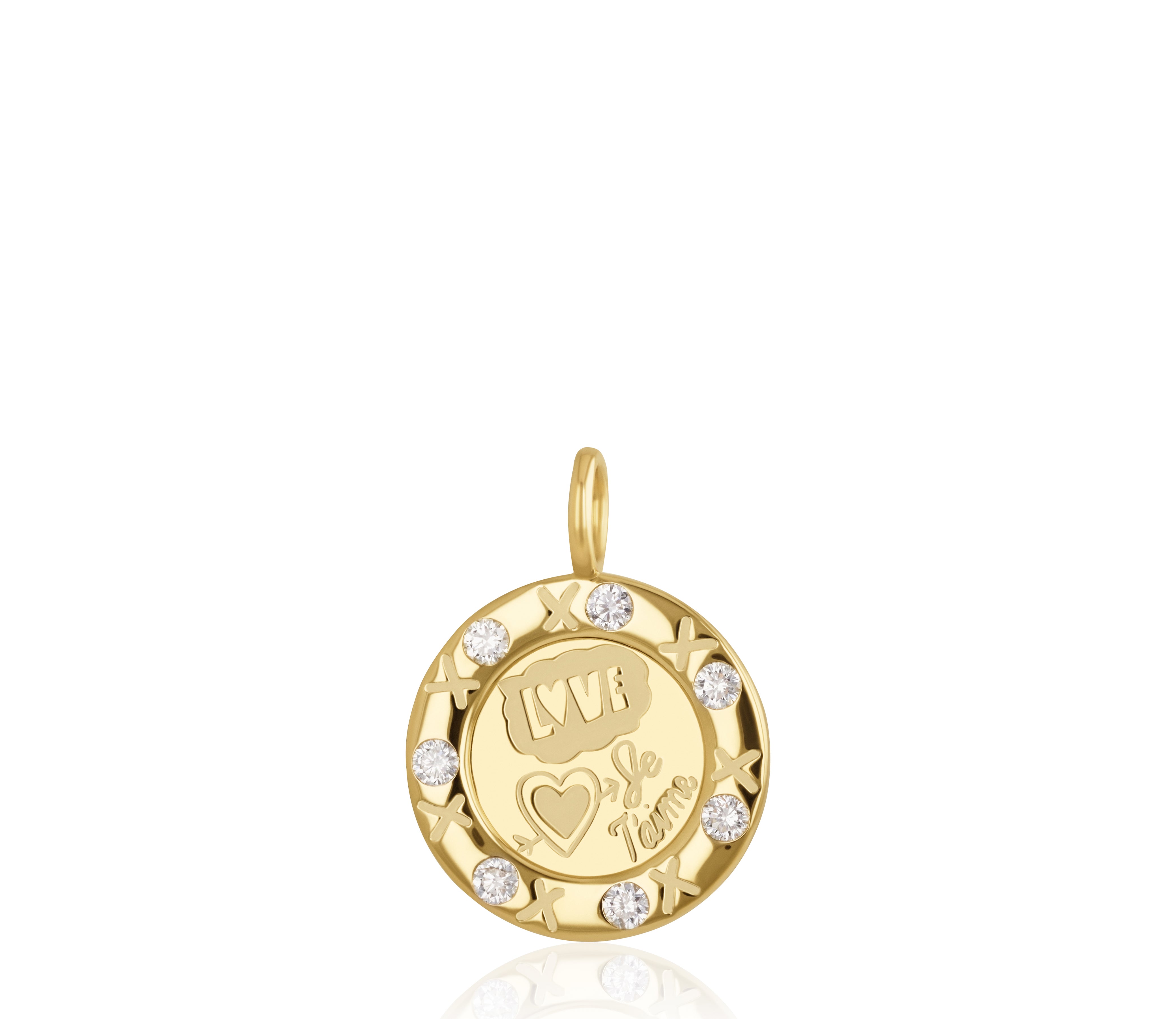 20mm Love Languages Diamond Pendant