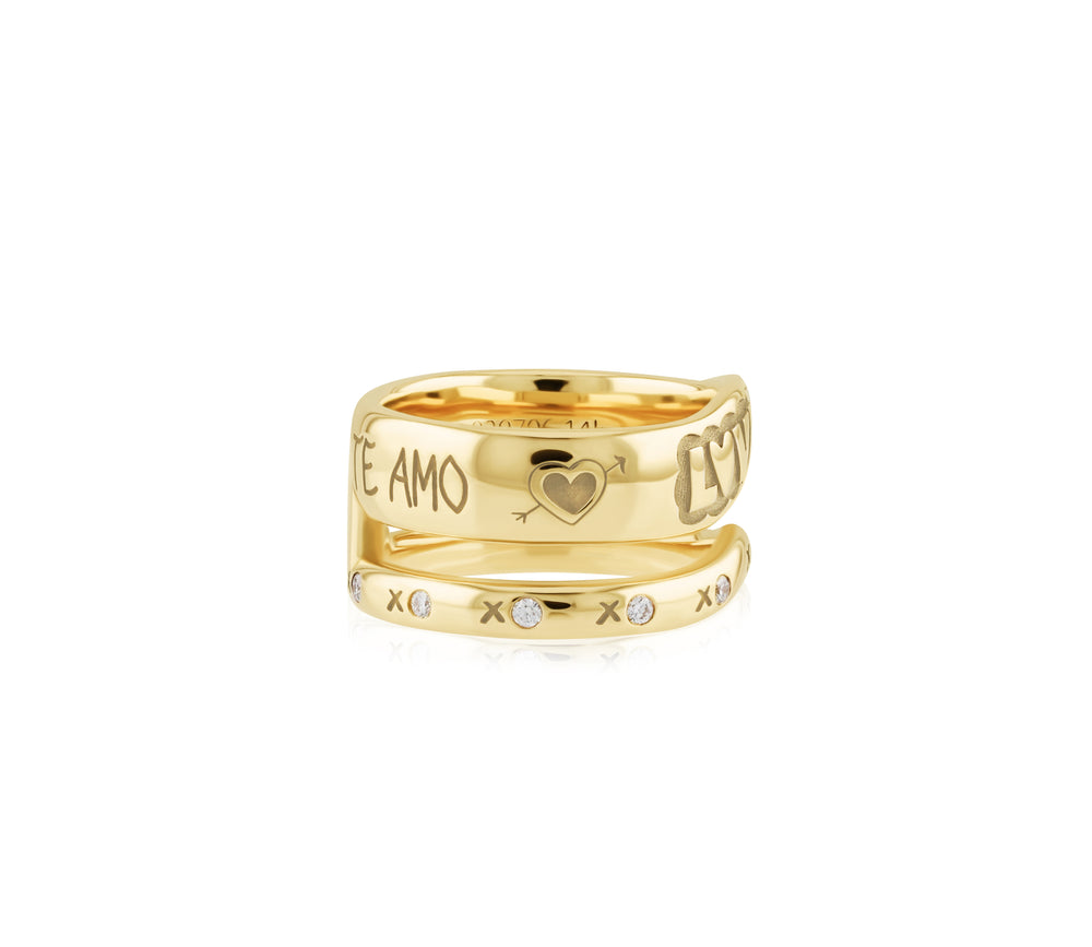 Love Languages Wave Ring