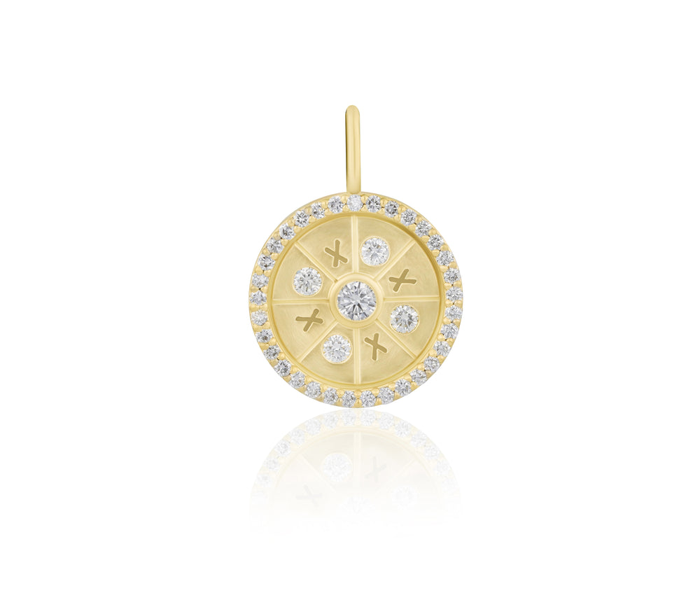 XO Round Love Languages Pendant