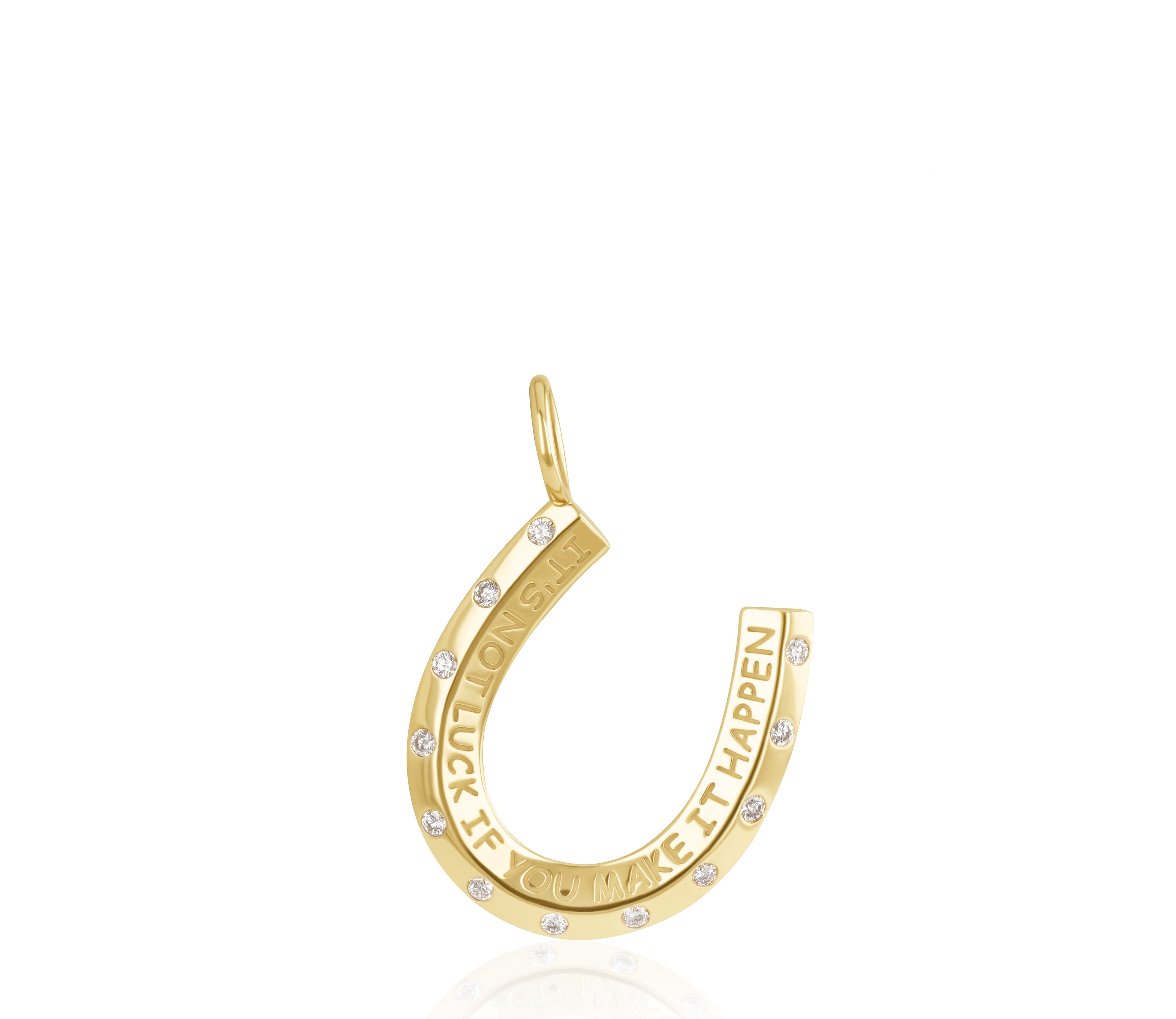 It's Not Luck Horseshoe Love Languages Pendant