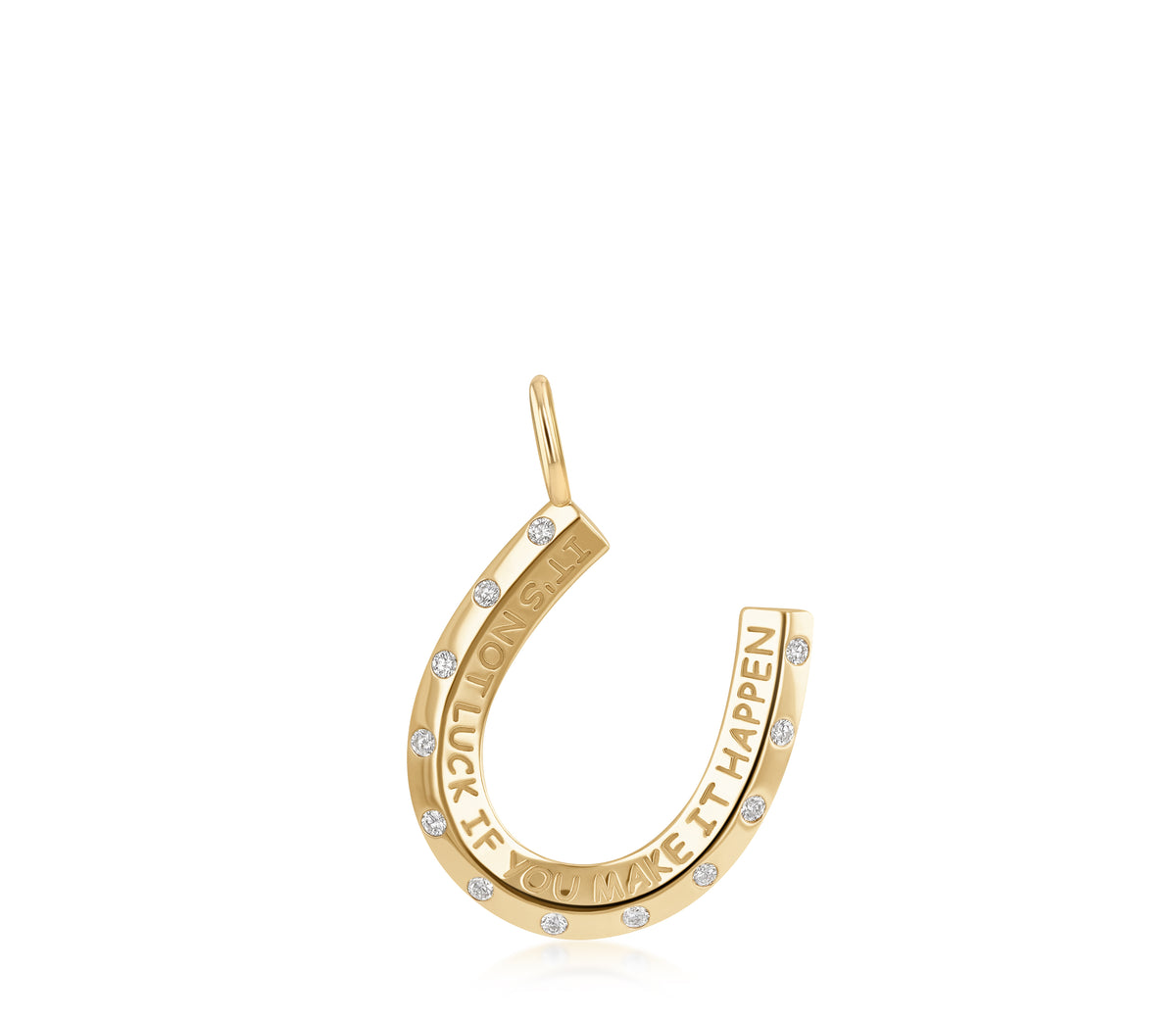 It's Not Luck Horseshoe Love Languages Pendant
