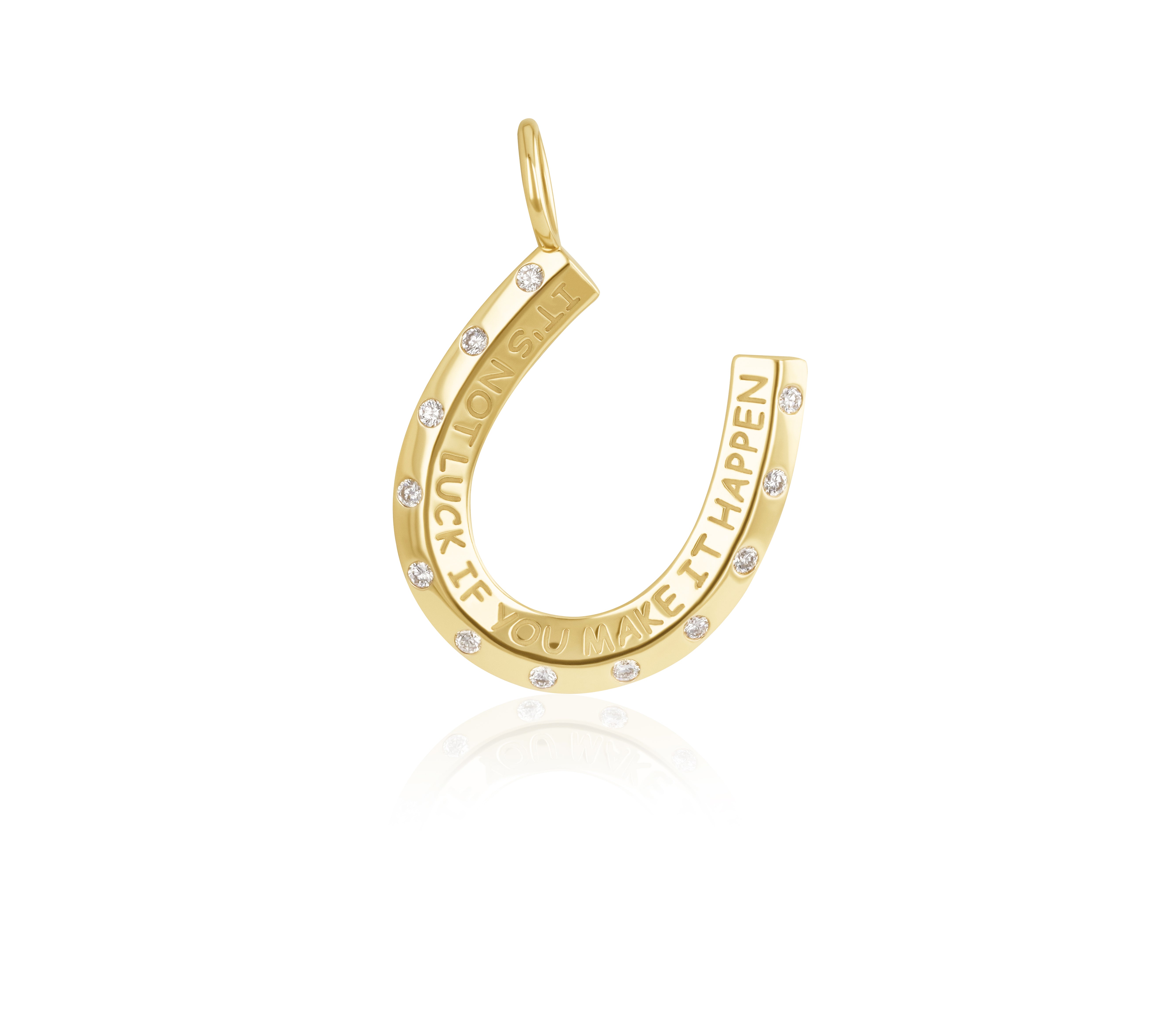 It's Not Luck Horseshoe Love Languages Pendant