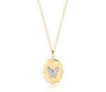 Butterfly Medallion Necklace