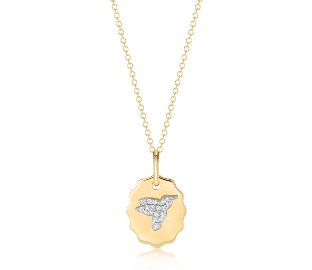 Hummingbird Medallion Necklace