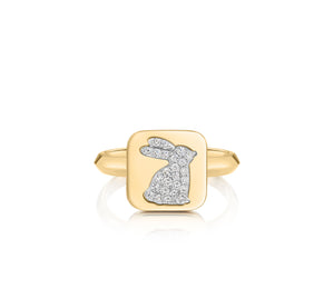 Bunny Medallion Ring
