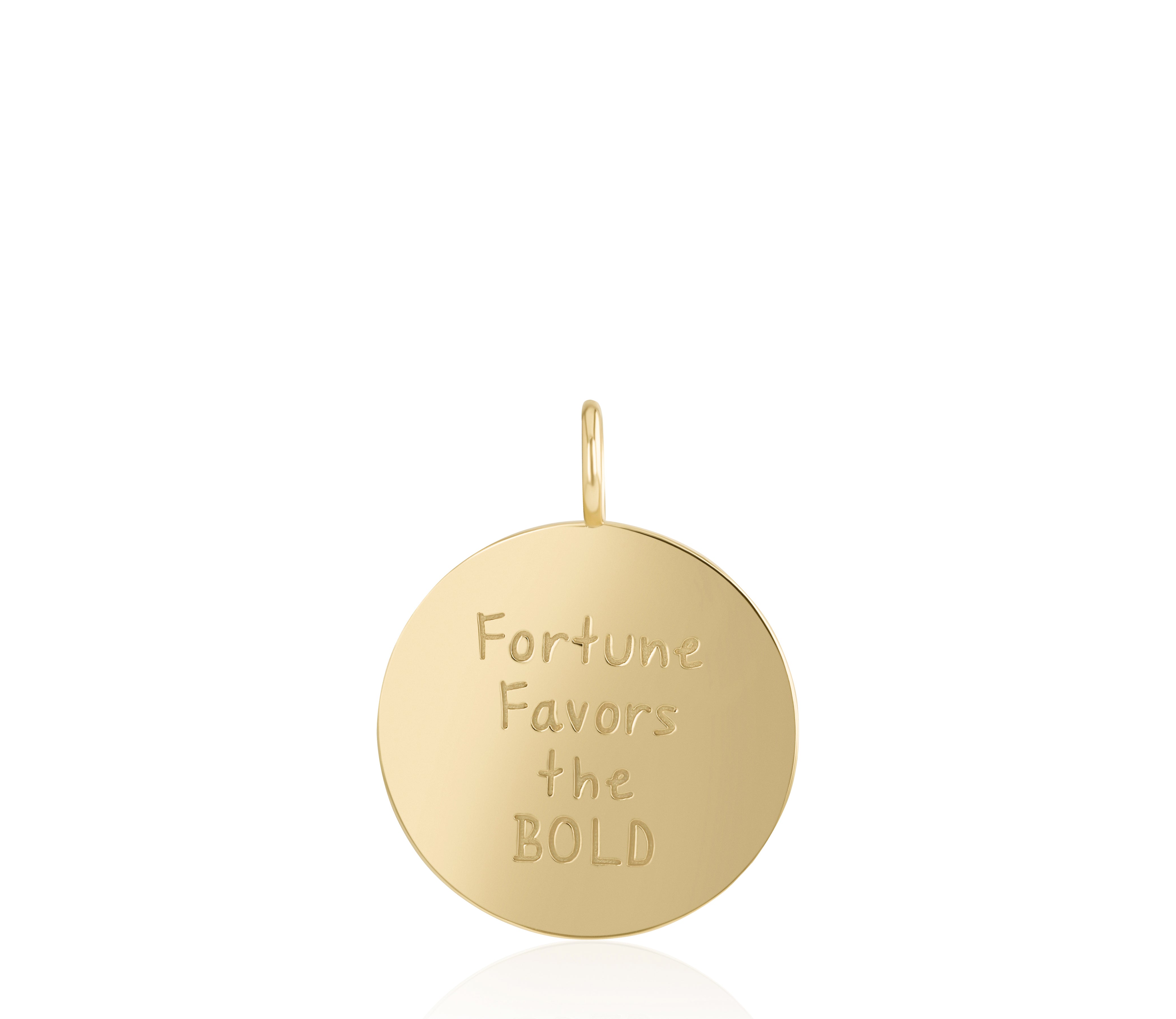 Fortune Favors the Bold Love Languages Pendant