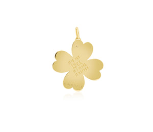 27 mm Kismet 4 Leaf Clover Love Languages Pendant