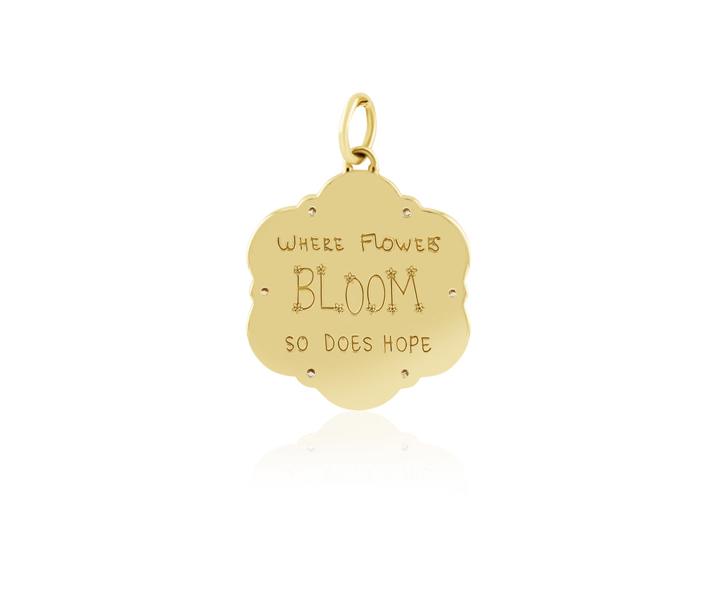 30 mm Flower Love Languages Pendant