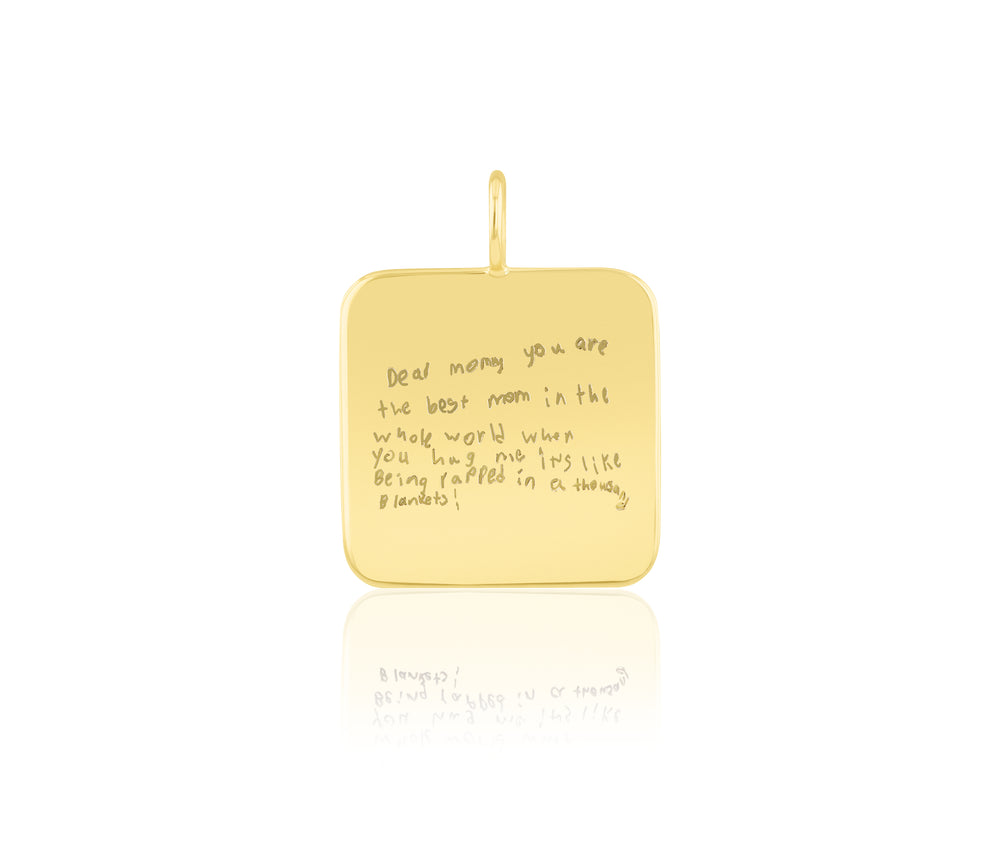 Blank Love Languages Square Pendant