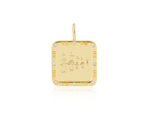 Blank Love Languages Square Pendant