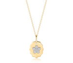 Forget-Me-Not Medallion Necklace