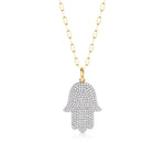 Infinity XL Hamsa Necklace