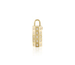 24 mm Diamond Octagon Lock Pendant