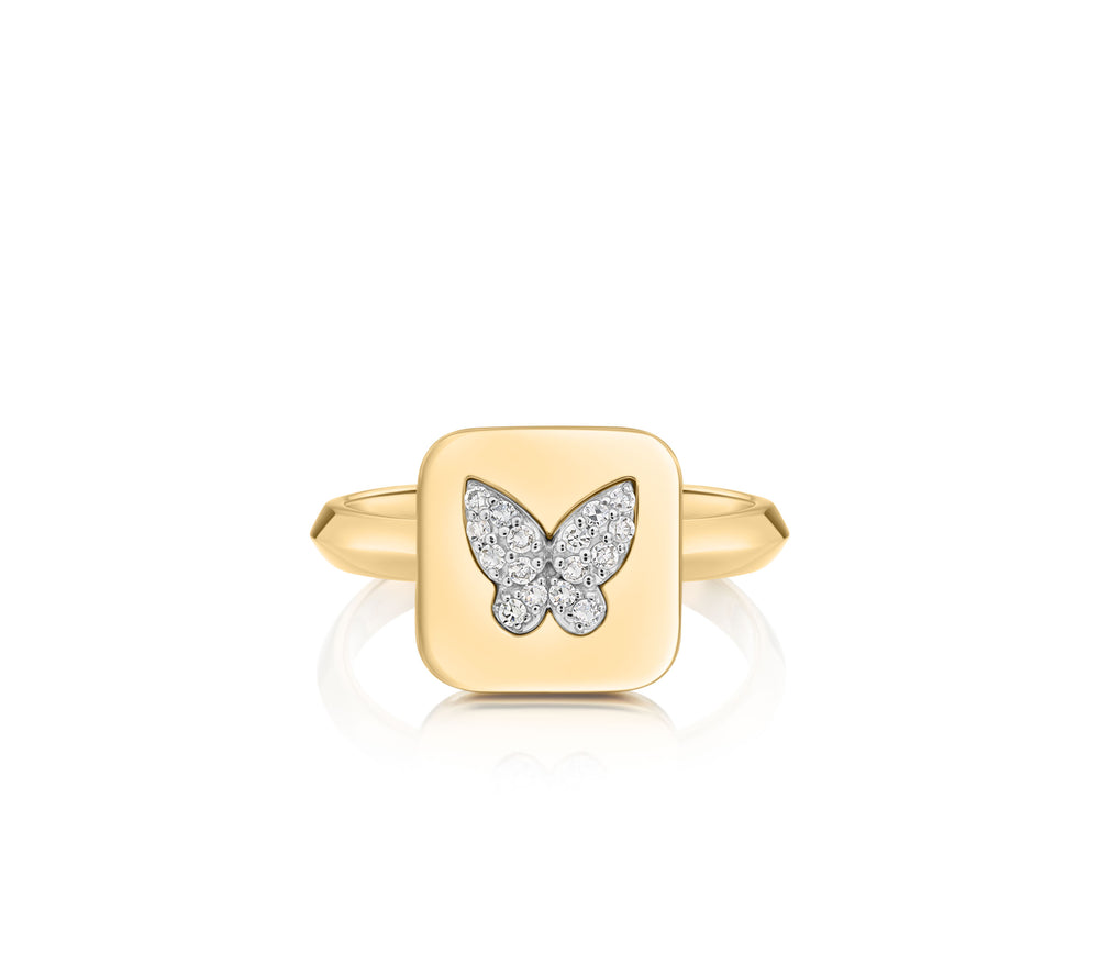Butterfly Medallion Ring