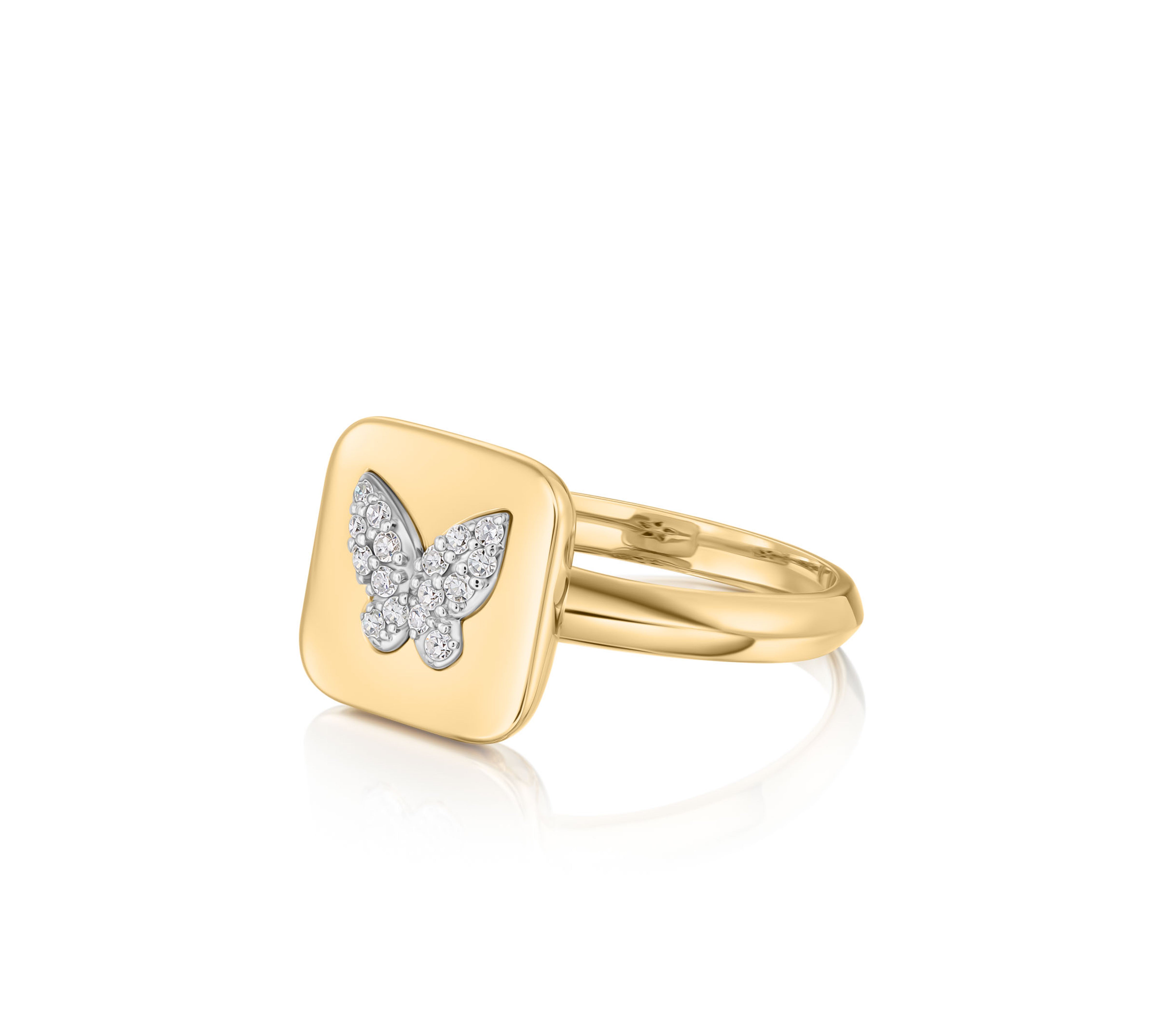 Butterfly Medallion Ring