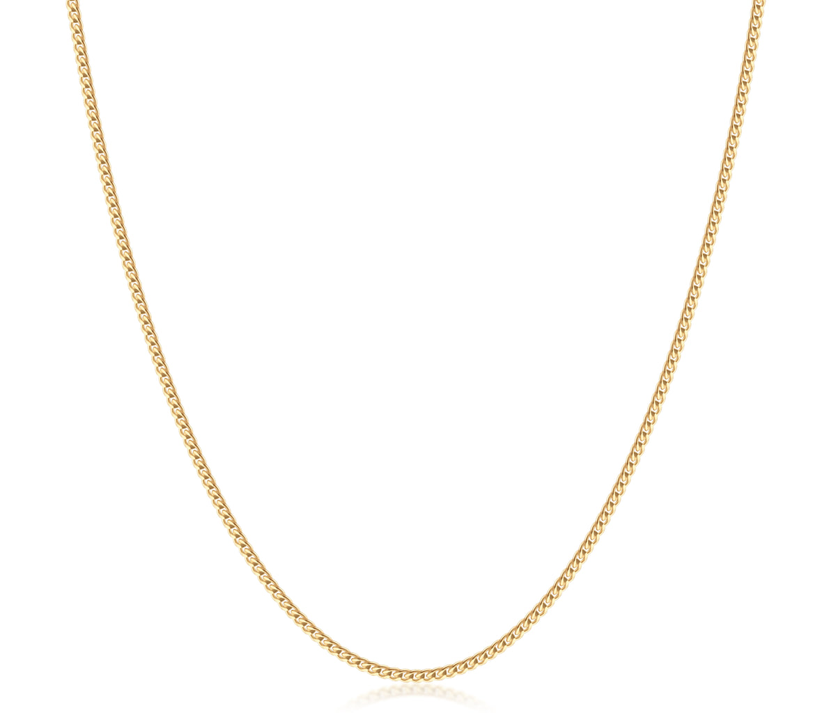 Yellow Gold Curb Link Chain