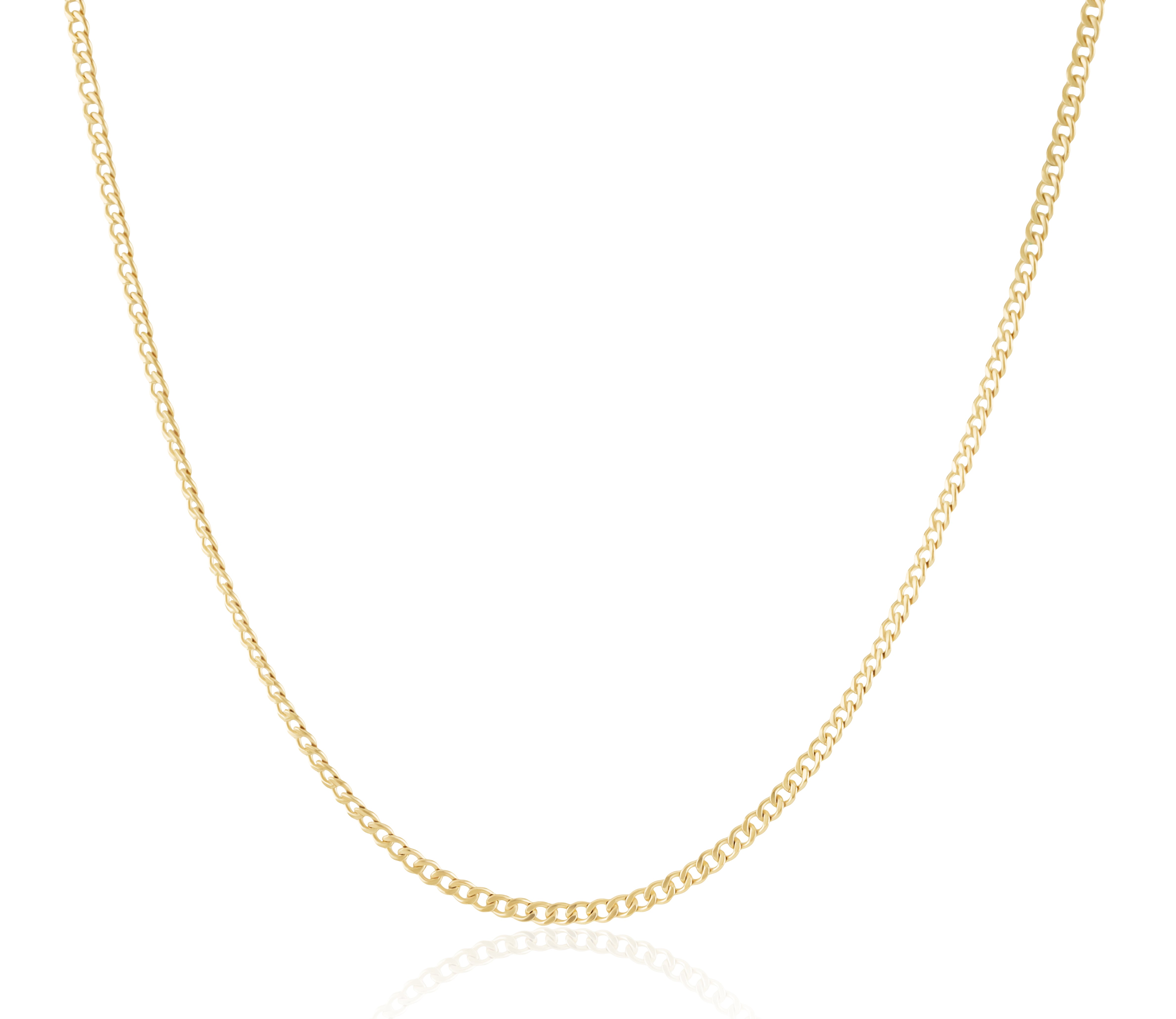 Yellow Gold Curb Link Chain